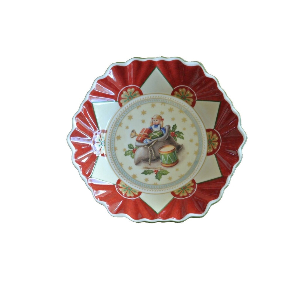 Villeroy & Boch Toys Fantasy Candy Nut Catchall Dish Hexagon Doll Presents 6.5"